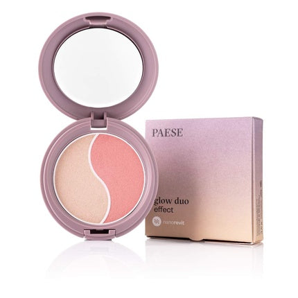 Blush duo Paese Cosmetics Nanorevit, efect glow, 4.5g