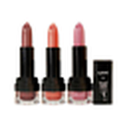 Lipstick NYX Diamond Sparkle, culoare roz pal, ambalaj negru