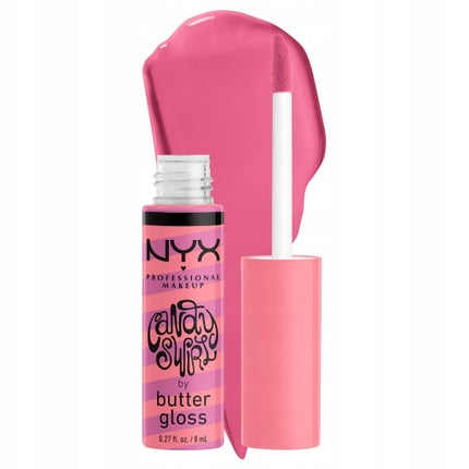 NYX Professional Makeup Candy Swirl Lip Gloss, culoare roz, capacitate 8ml