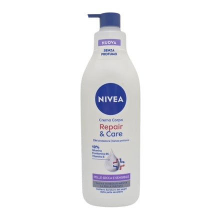 Loțiune de corp Nivea Repair & Care, fără parfum, pentru piele uscată și sensibilă, 400 ml