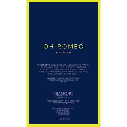 Parfum, Romeo Gigli, Oh Romeo, 75ml