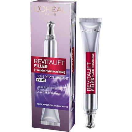 Cremă pentru ochi L'Oréal Paris Revitalift Filler, 15ml, argintiu