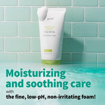 Spumă de curățare facială Goodal Houttuynia Cordata Calming pH 5.8
