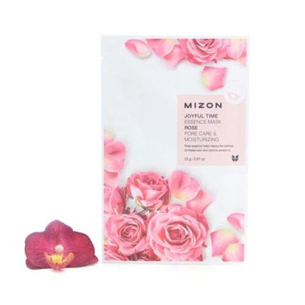 Mască facială de tip foaie, Mizon Joyful Time Rose Essence Mask, 23g