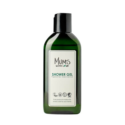Gel de duș Mums With Love, 100 ml, culoare verde, design minimalist