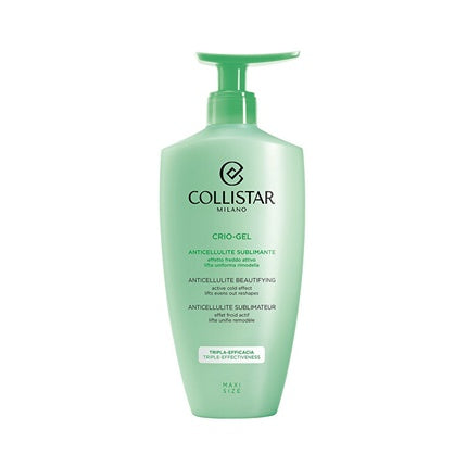 Gel Corporal Anticelulitic, Collistar Crio-Gel Beautifying, Verde, 400 ml