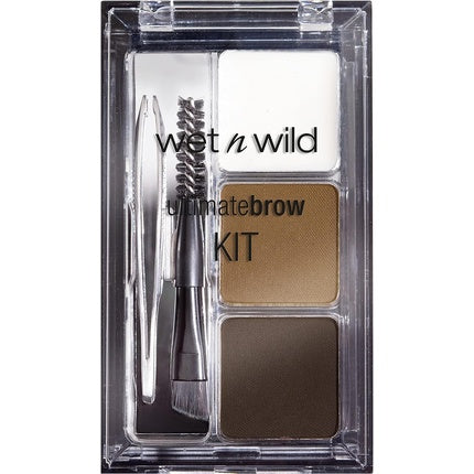 Set conturare sprâncene, Wet 'N' Wild, Ultimate Brow Kit, maro cenușiu