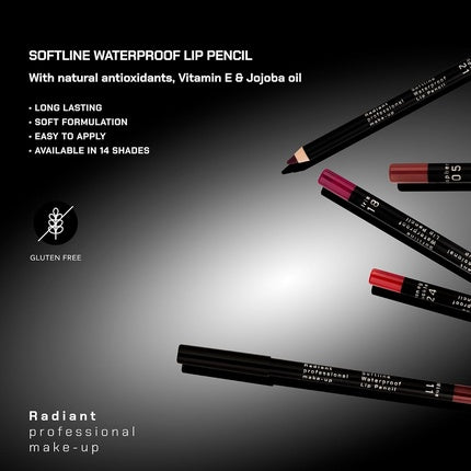 Creion contur buze, Radiant Professional, Softline, visiniu