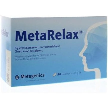 Supliment Alimentar MetaRelax, Metagenics, Magneziu, Vitamina D, B6, B12, Biotină, x90 capsule