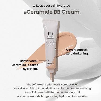 Cremă BB Heimish Moringa Ceramide SPF 30 PA++ 19 Fair Beige 1.87 Fl Oz