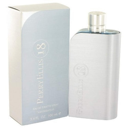 Eau de Toilette Perry Ellis 18 for Men, argintiu, 3.4 Ounce