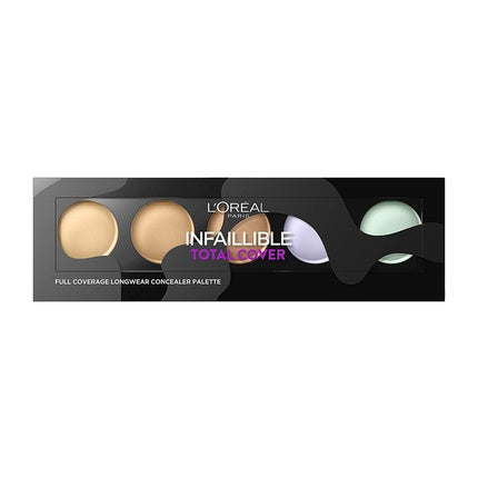 Paletă corectoare, L'Oréal Paris, Infaillible Total Cover, Beige, Violet, Verde