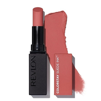 Ruj Revlon Colorstay Suede Ink, roșu, cu primer integrat și Vitamina E