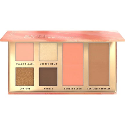 Paletă farduri ochi și obraz, Catrice Sun Glow, multicolor, 10g