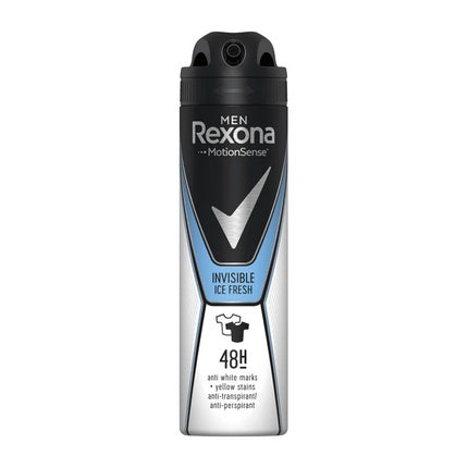 Rexona Men Deodorant Spray Invisible Ice - Protecție Eficientă Împotriva Mirosurilor