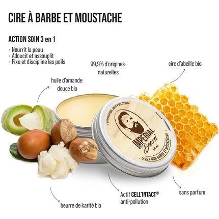 Kit îngrijire barbă Imperial Beard, maro, 255g