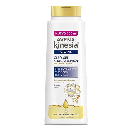 Gel de duș, Avena Kinesia, Oleo-Gel, 750ml