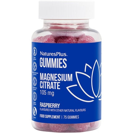 Gummies Magneziu Citrat, Naturesplus, Gust de Zmeură, 270 g