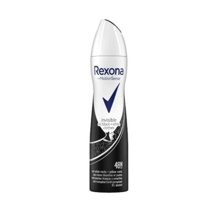 Deodorant spray Rexona Motion Sense Invisible Black&White, alb-negru, 200ml
