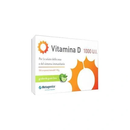 Vitamina D, Metagenics, 1000 U.I., 168 tablete, cutie albă cu portocaliu