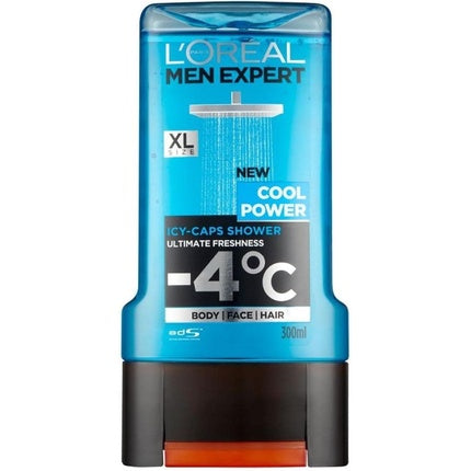 Gel de Duș, L'Oréal Men Expert, Cool Power, Icy-Caps, 300ml