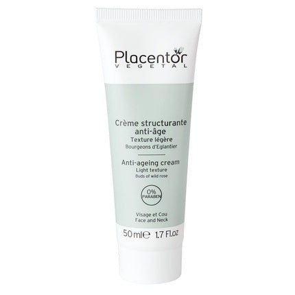 Creamă de zi pentru față, Placentor Vegetal, Light Anti-Aging Structuring Cream 50ml, alb-verzui