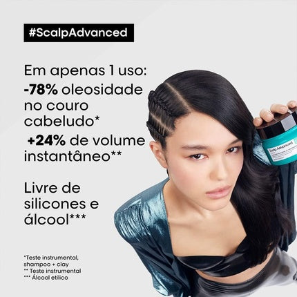 Sampon si Masca 2-in-1, L'Oréal Professionnel, Scalp Advanced Anti-Oiliness, 500ml