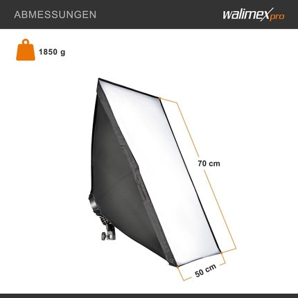 Softbox, Walimex Pro, Octagon, alb-negru