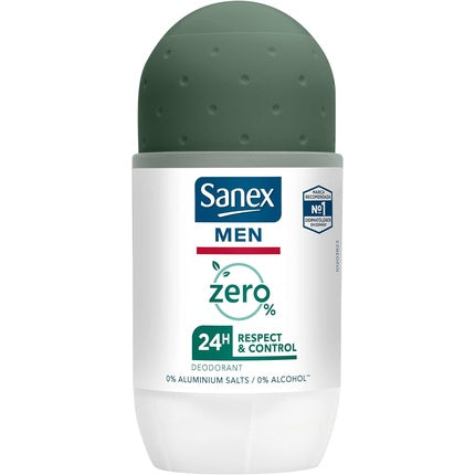 Sanex Men Zero% Respect & Control Deodorant Roll-On, 50ml