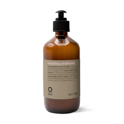 Condiționar Smooth+ Oway, 240ml, ambalaj sticlă maro cu pompă neagră