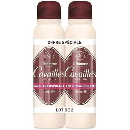Deodorant Anti-transpirant Rogé Cavaillès L'Homme, Spray 150ml x2, maro crem