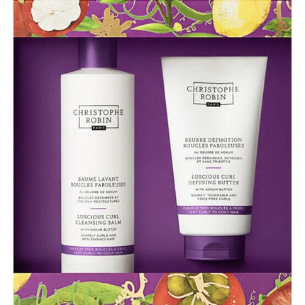 Set Îngrijire Păr Christophe Robin Luscious Curl, alb-violet