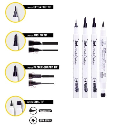 Eyeliner J.Cat Beauty KWE102 Negru, Vârf înclinat