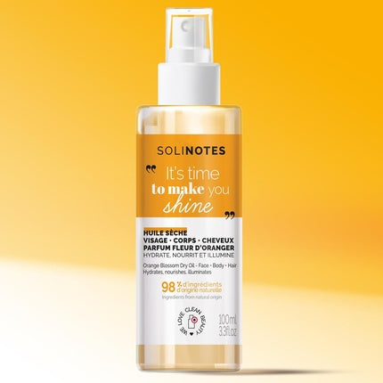 Ulei uscat pentru corp, față și păr Solinotes Orange Blossom, 100ml