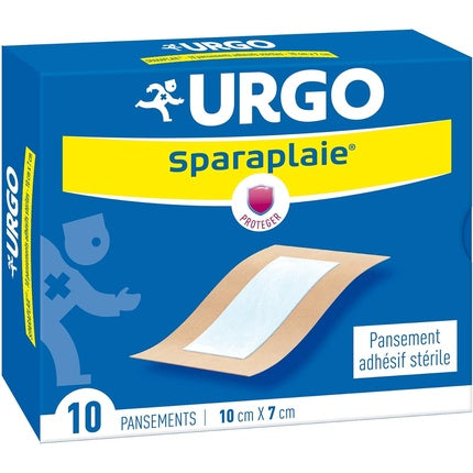 Urgo Sparaplaie Adhesive Sterile Dressing 10x7cm - Pack of 10