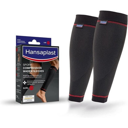 Hansaplast Sport Compression Wear Calf Sleeves Muscle Support Compression Socks Size Lxl