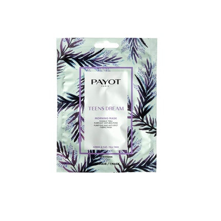 Masca facială Payot Pa Teens Dream Morning Mask, 15 buc, ambalaj cu plante verzi