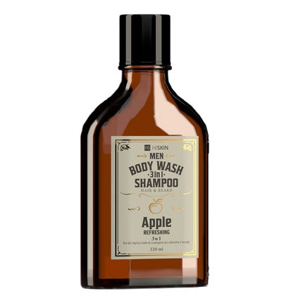 Șampon și gel de duș 3 în 1, Hiskinmen, Whisky Apple Refreshing, 330ml