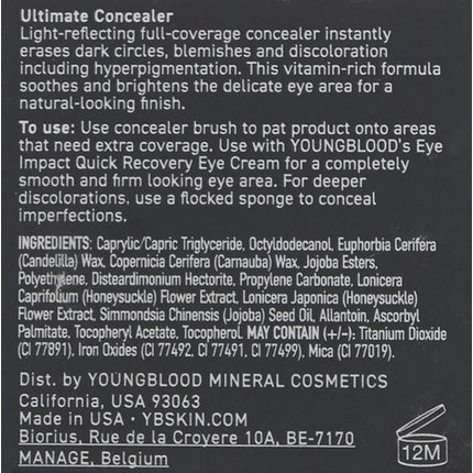 Concealer Youngblood Ultimate Fair Vegan Cruelty Free