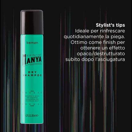 Șampon uscat, Kemon, Manya, verde, 200ml