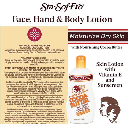 Loțiune corp, Sta Sof Fro, Cocoa Butter, 500ml, alb
