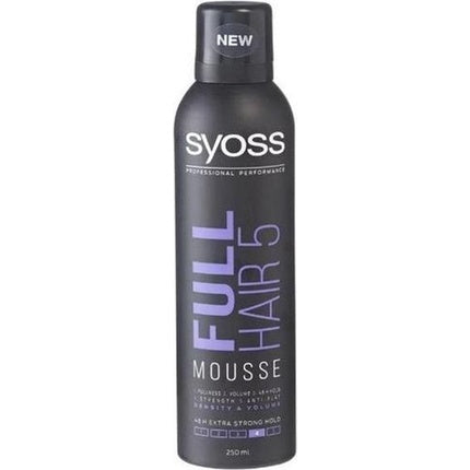 Spumă păr Syoss Full Hair 5, negru, 250ml