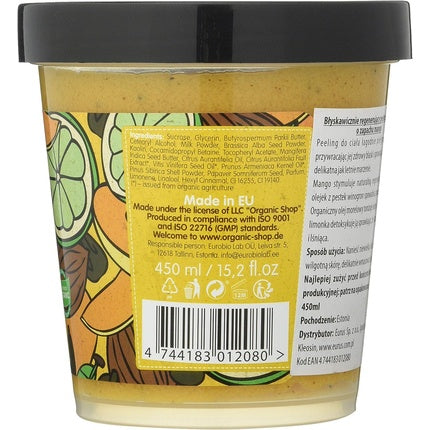 Exfoliant de corp, Organic Shop, Mango Sugar, 450ml