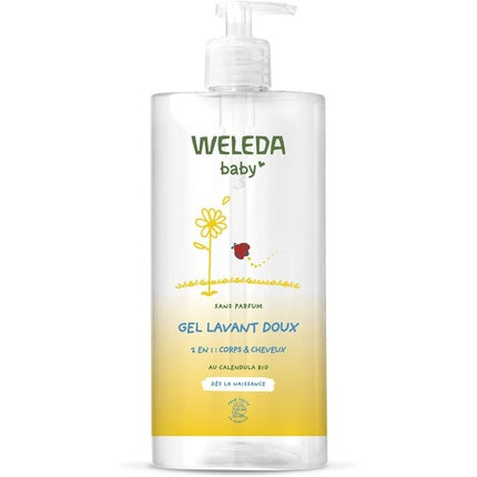 Gel de curățare Weleda Baby, Calendula, fără parfum, 750ml
