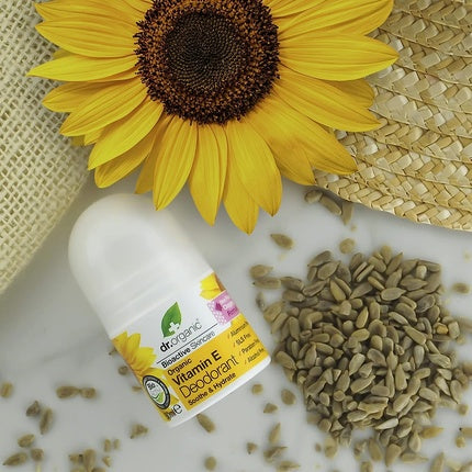 Deodorant, Dr Organic, Vitamin E, alb, 50ml