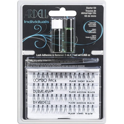 Kit Start Ardell Duralash, Extensii Gene Individuale (Lungi, Medii, Scurte), Negre