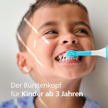 Perii de dinți Philips Sonicare pentru copii, set 2 bucăți, 3+ ani, albastru și alb