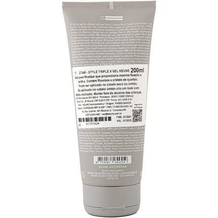 Gel păr, Keune, Triple X, 200ml, gri