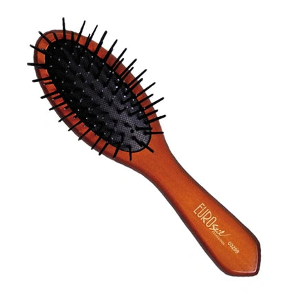 Eurostil Oval Plastic Comb Small, Maro, 25x10cm