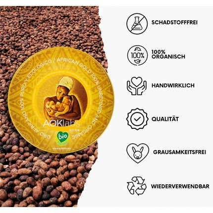 Cremă pentru corp AOKlabs, Unt de Shea 100% Pur nealterat, 100ml/100g, ambalare sticlă cu capac galben